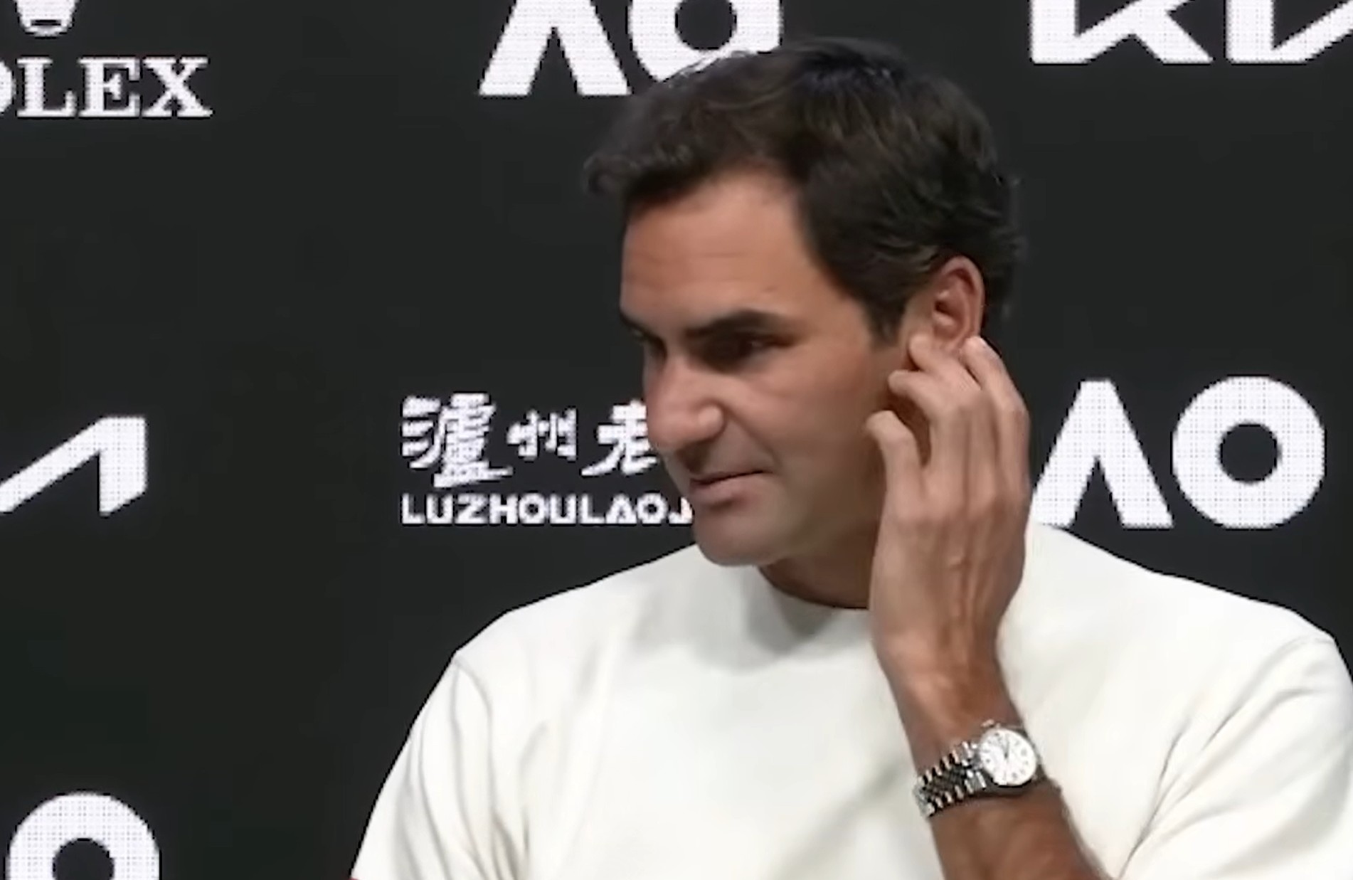 Federer ao press