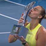 sabalenka brisbane title trophy