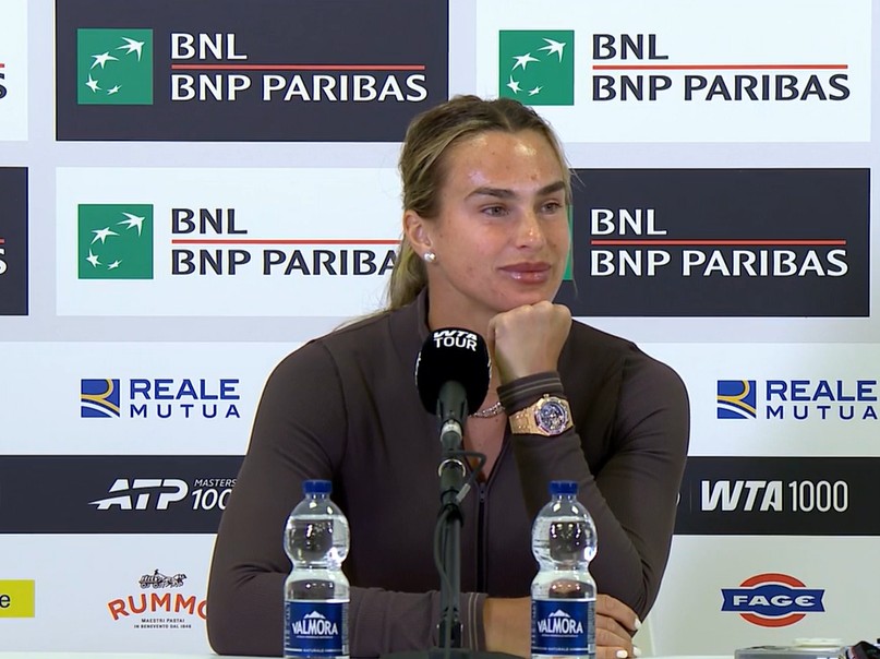 sabalenka rome interview