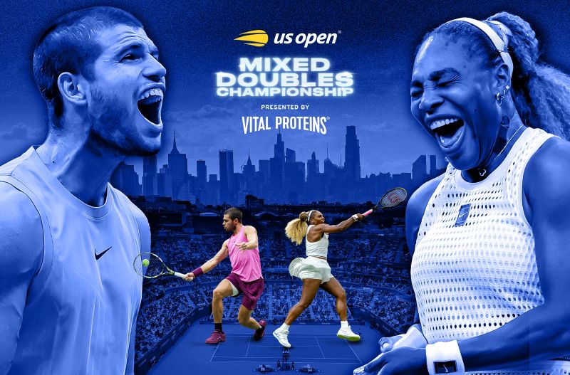 Carlos Alcaraz and Serena Williams Partner for US Open Mixed Doubles
