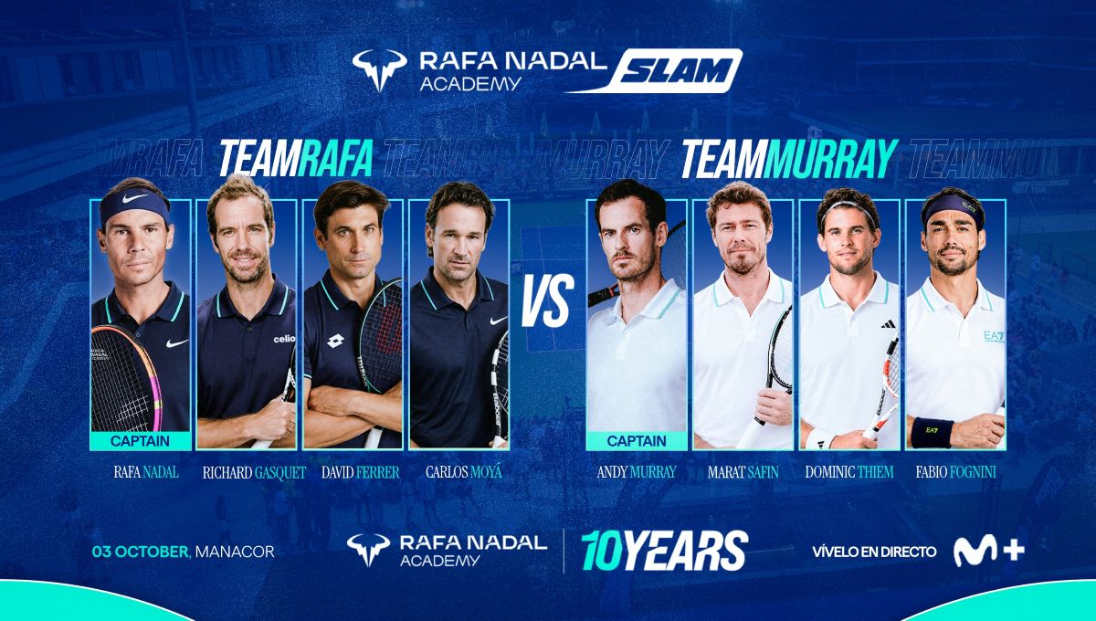 David Ferrer and Carlos Moyà complete Team Rafa for the Rafa Nadal Academy Slam