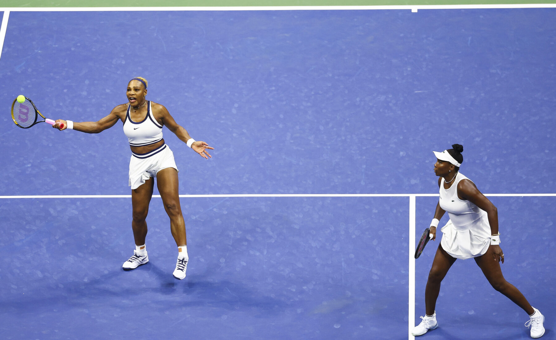 A Night to Remember on Arthur Ashe, As Williams Sisters Return (and bow out)