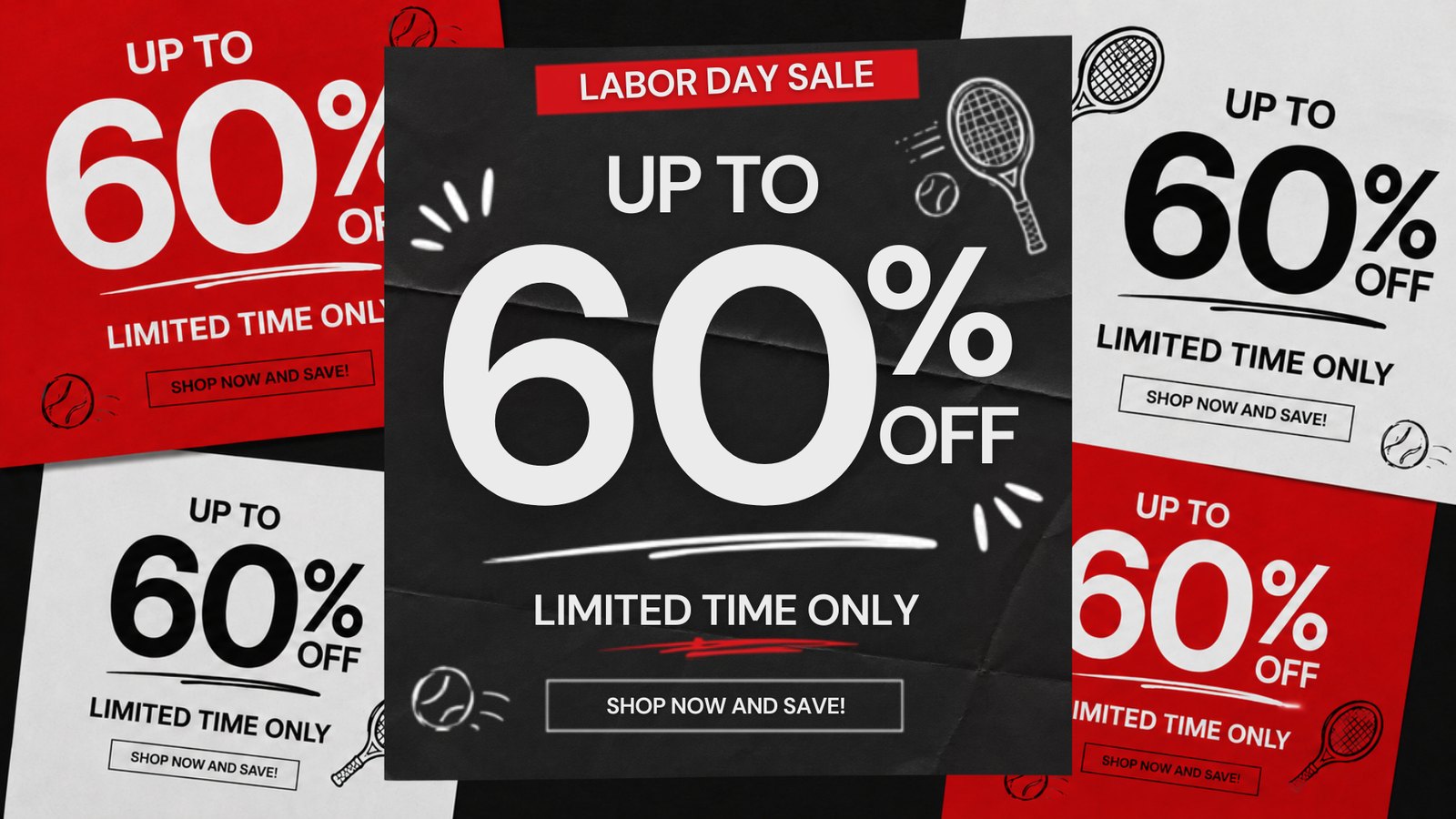 Tennis Express • Labor Day Sale • Up to 60% off, limited time