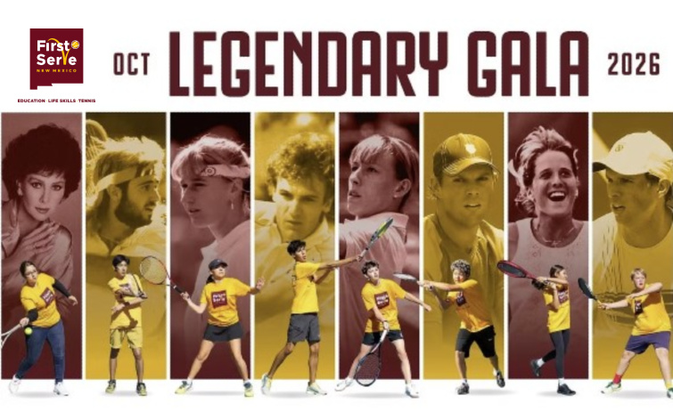 Tennis Legends Descend on Santa Fe for Special Day at Award-Winning Forked Lightning Racquet Club